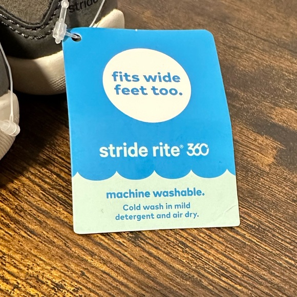 Stride Rite 360 Baby Boys Nick Gray Sneakers NWT Size 3 - Picture 7 of 7